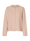 Lulu New Ls Knit Cardigan - Pale Dogwood Melange