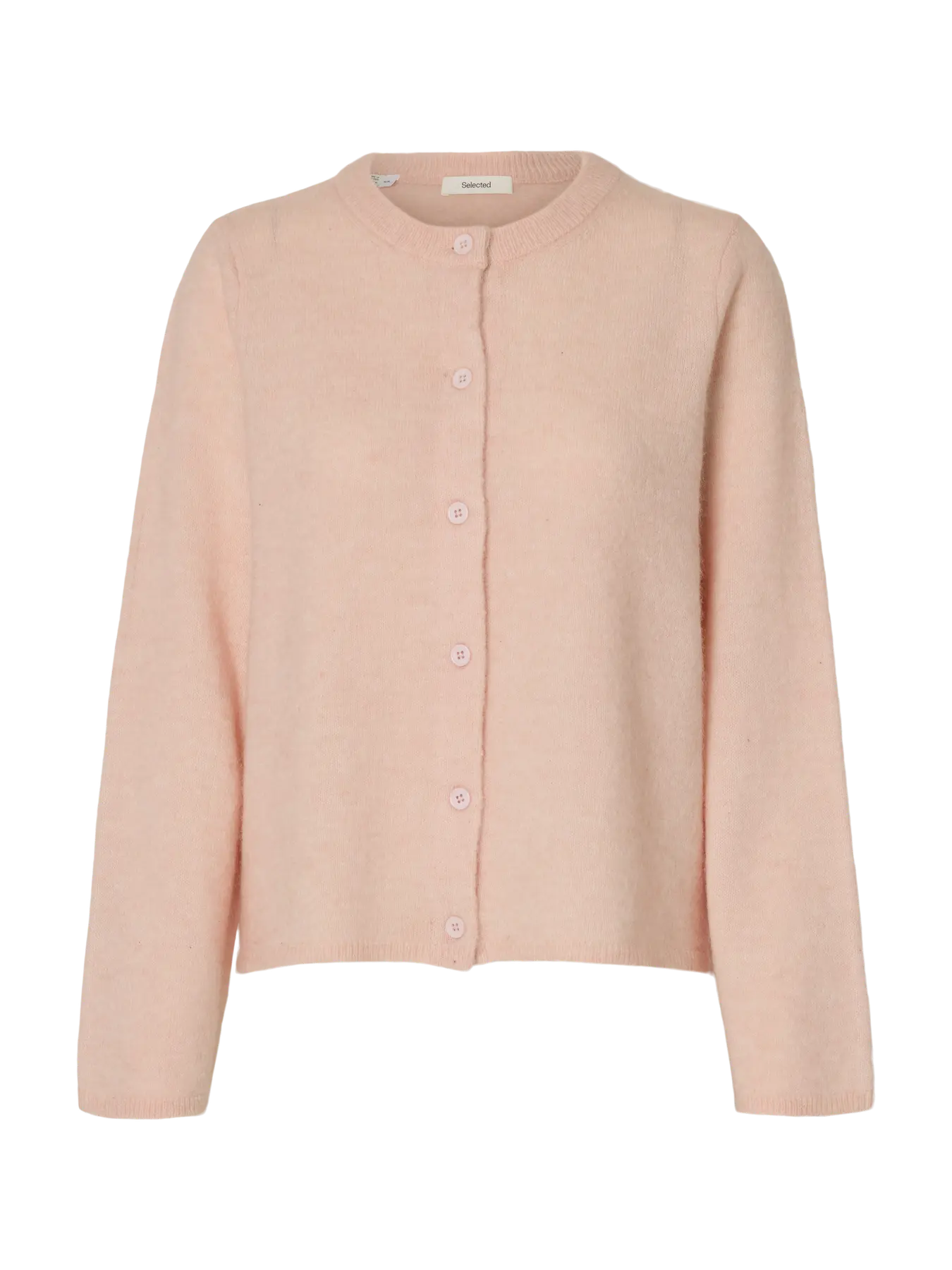 Lulu New Ls Knit Cardigan - Pale Dogwood Melange
