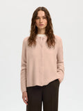 Lulu New Ls Knit Cardigan - Pale Dogwood Melange