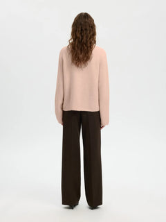 Lulu New Ls Knit Cardigan - Pale Dogwood Melange