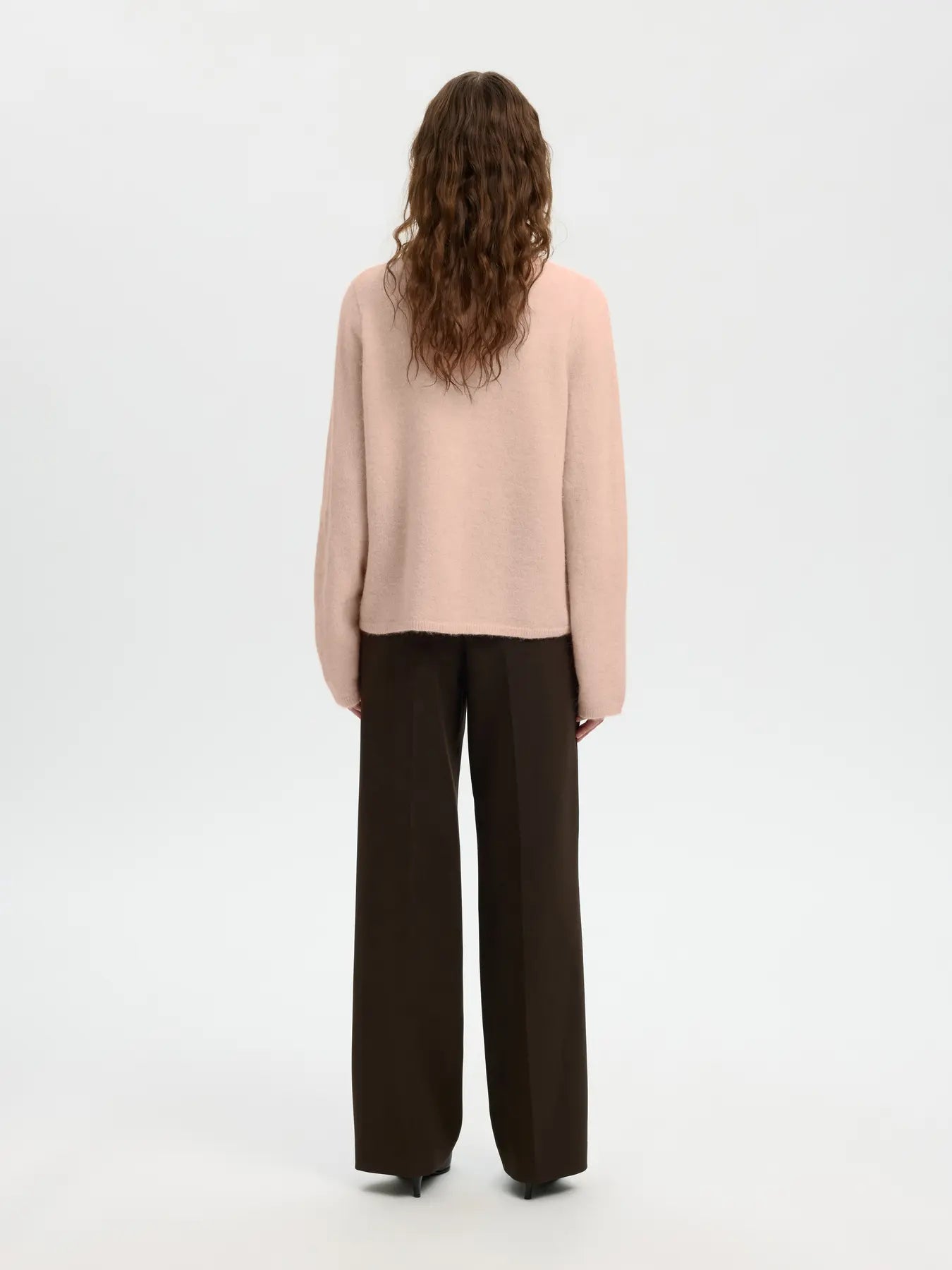 Lulu New Ls Knit Cardigan - Pale Dogwood Melange