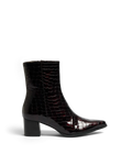 Stine Leather Boot - Fig Croco