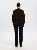Selected Femme Lulu Ls Knit Short Cardigan - Delicioso Melange