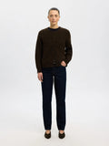 Selected Femme Lulu Ls Knit Short Cardigan - Delicioso Melange