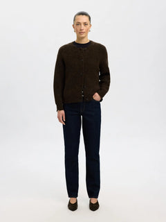 Lulu Ls Knit Short Cardigan - Delicioso Melange