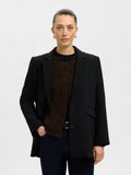 Selected Femme Lulu Ls Knit Short Cardigan - Delicioso Melange