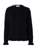 Selected Femme Lulu Frill Kofta - Dark Sapphire Melange