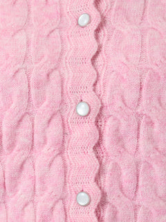 Yasbubera Ls Knit Cardigan - Moonlite Mauve