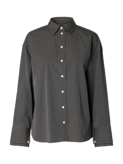 Dan Ls Oversized Shirt - Chocolate Torte Stripes
