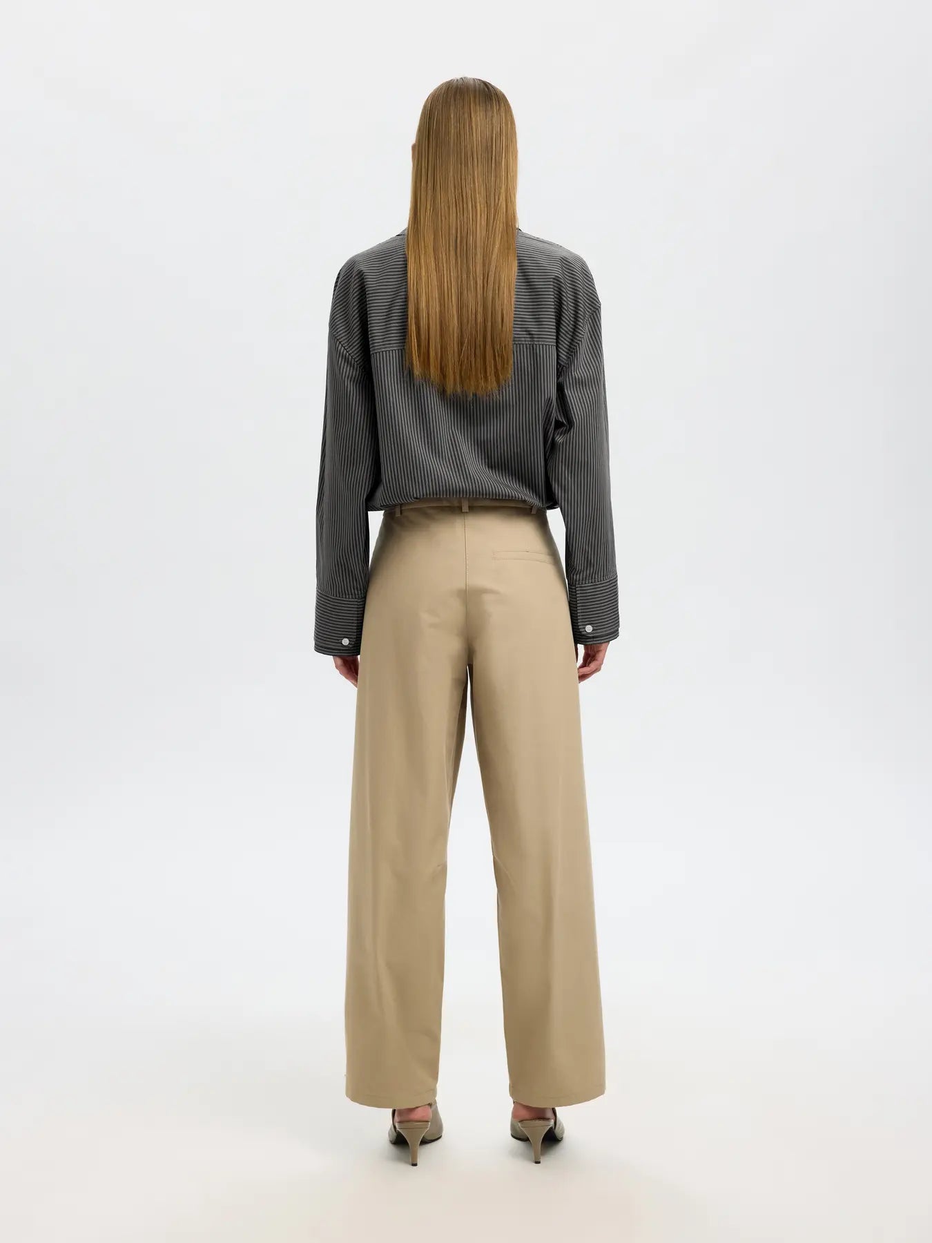 Dan Ls Oversized Shirt - Chocolate Torte Stripes