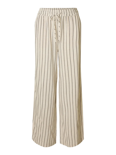 Slfviva-Gulia HW Striped Sun Pant - Sandshell Chocolate Chip