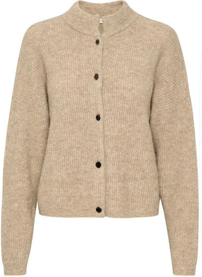 AlphaGZ Short Cardigan - Warm Sand Melange