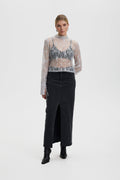 SiwGZ HW Long Skirt - Washed Black