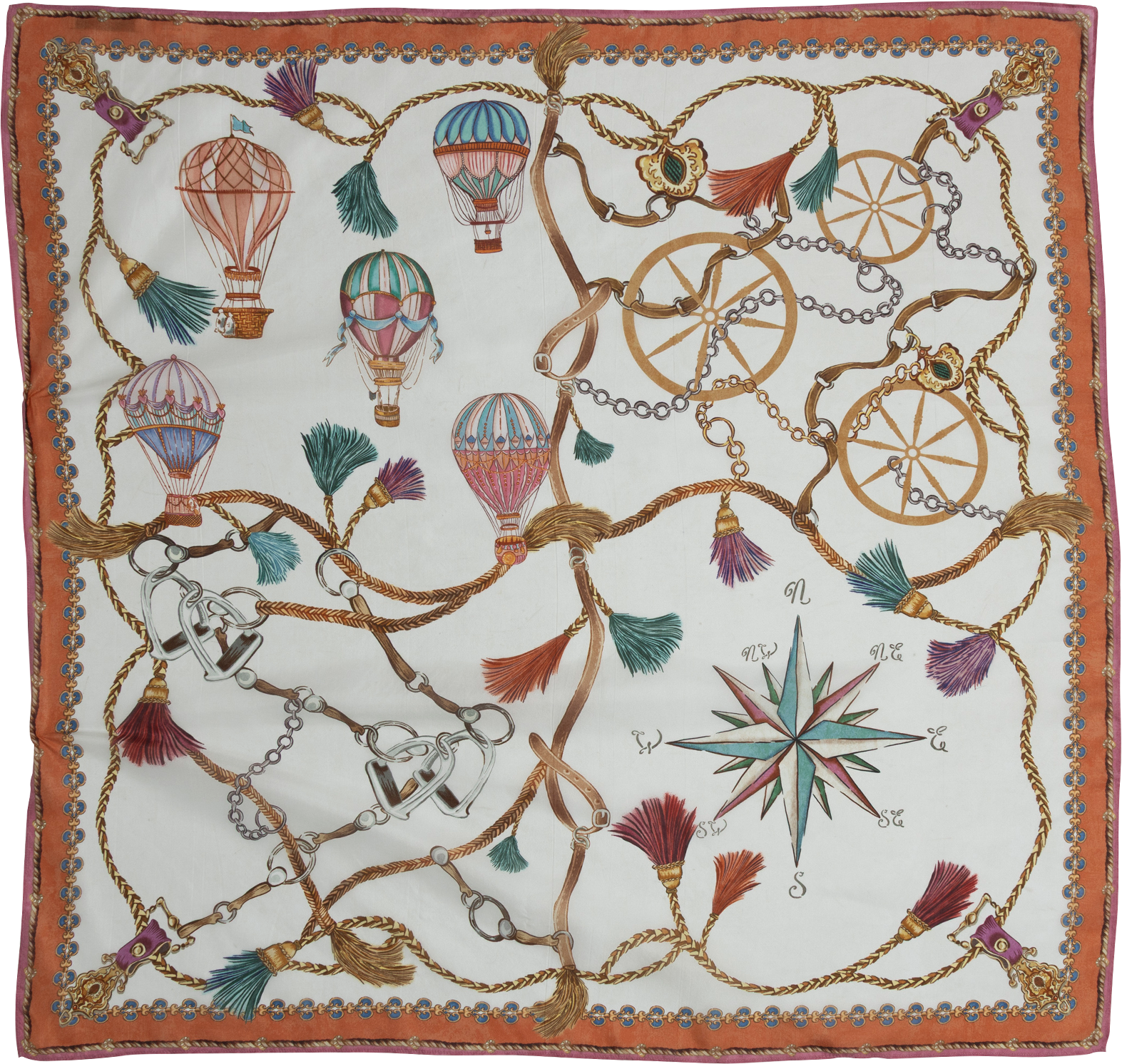 Leilany Silk Scarf - Vit