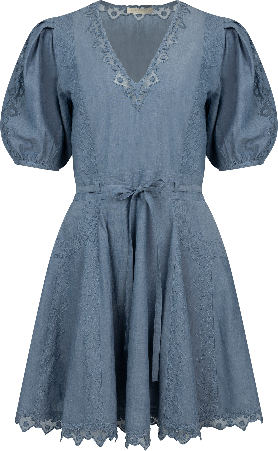 Camila Short Sleeve Mini Dress - Chambray