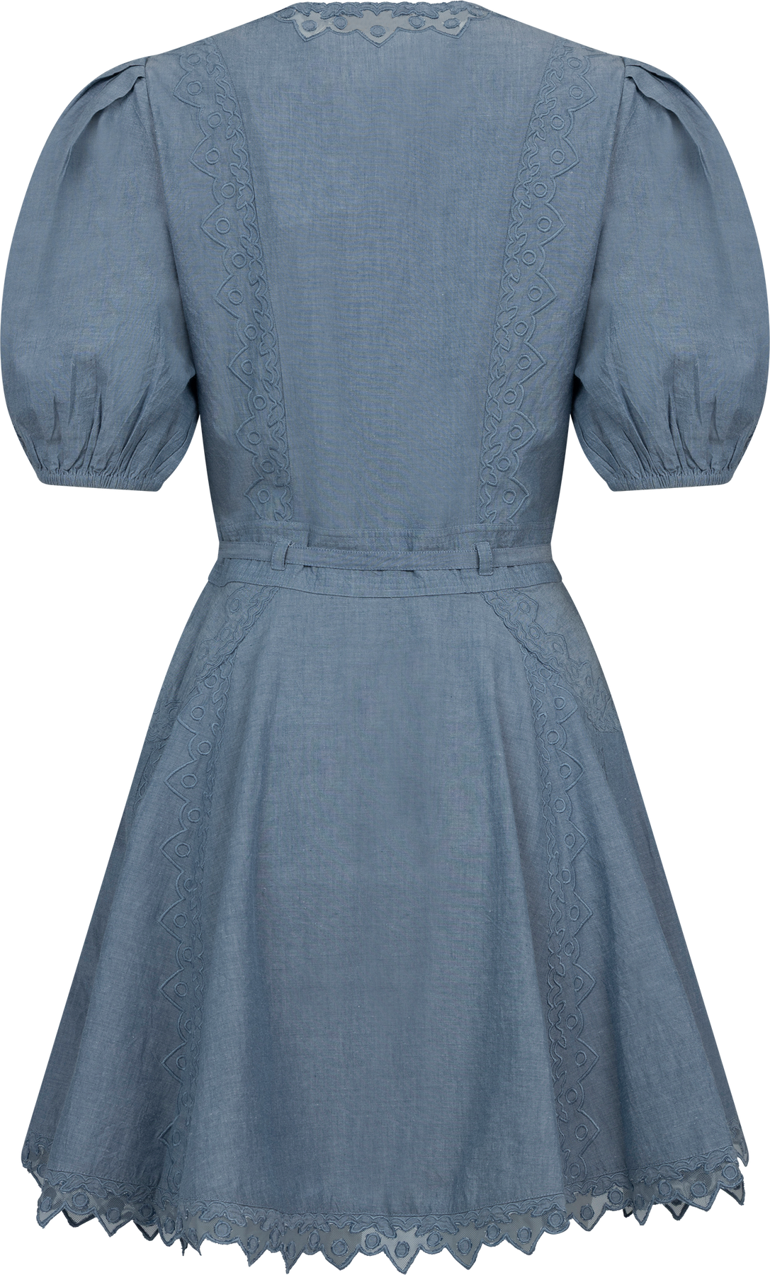 Camila Short Sleeve Mini Dress - Chambray