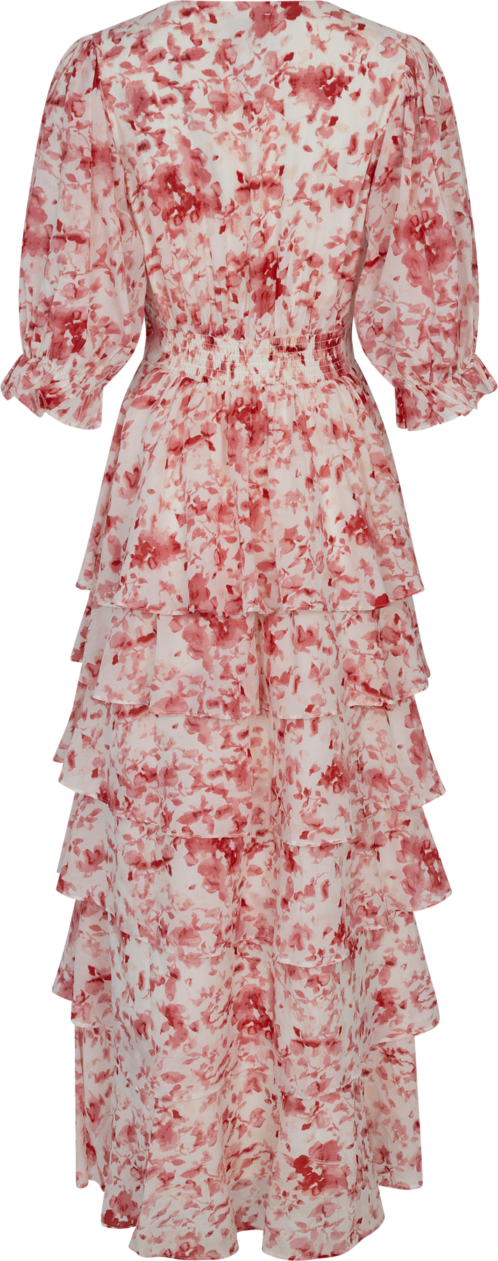 Noorie Blur Print Dress - Röd
