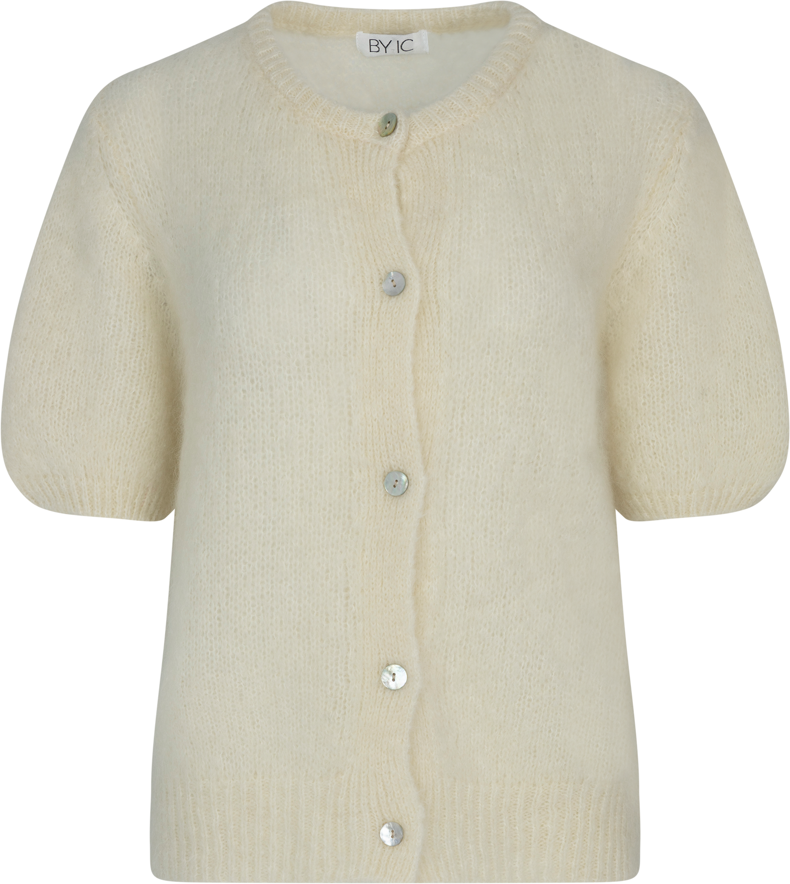 Idaic SS Cardigan - Vit