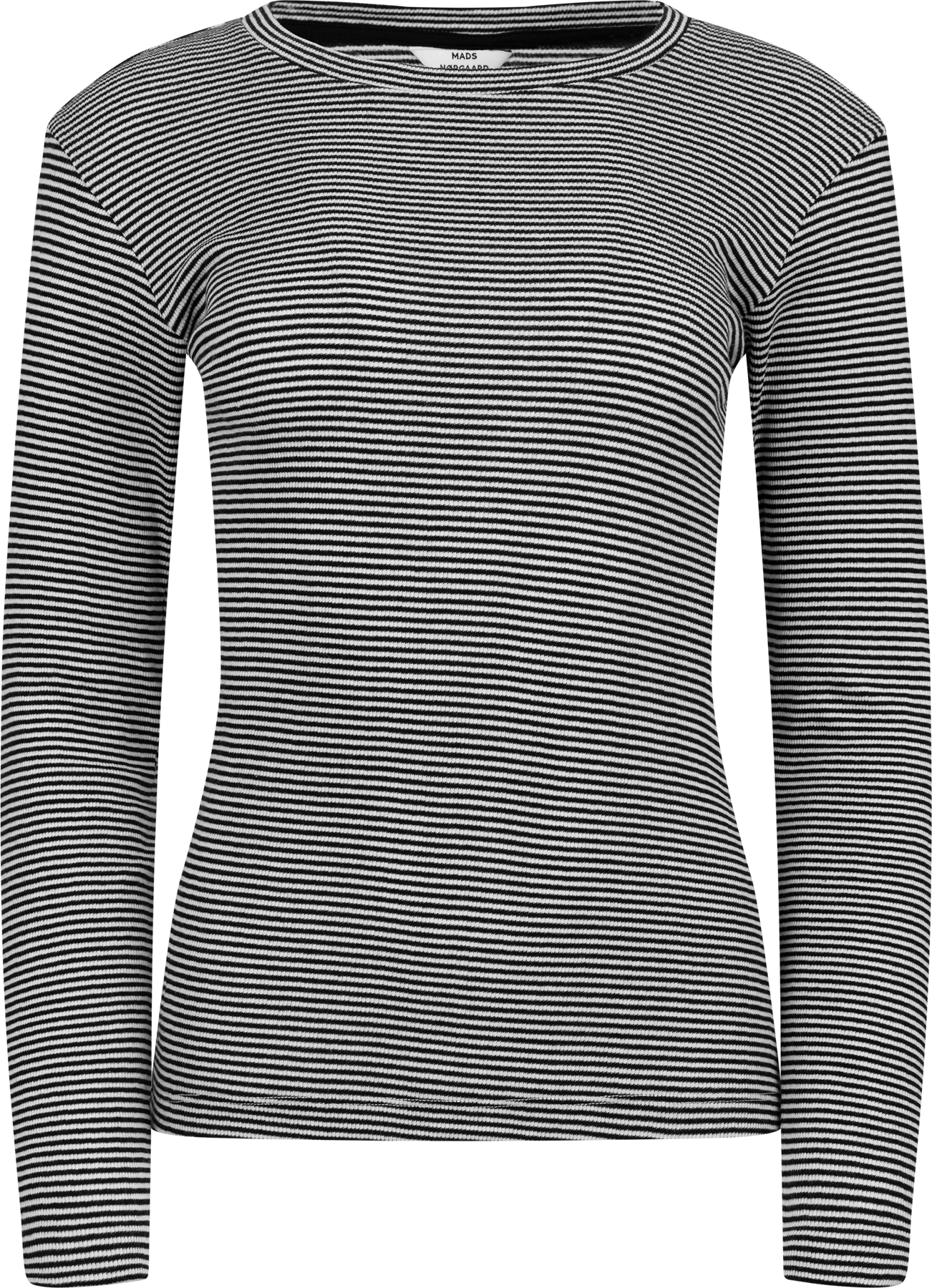 2X2 Cotton Stripe Tuba Tee Ls - Svart/Vanilla Ice