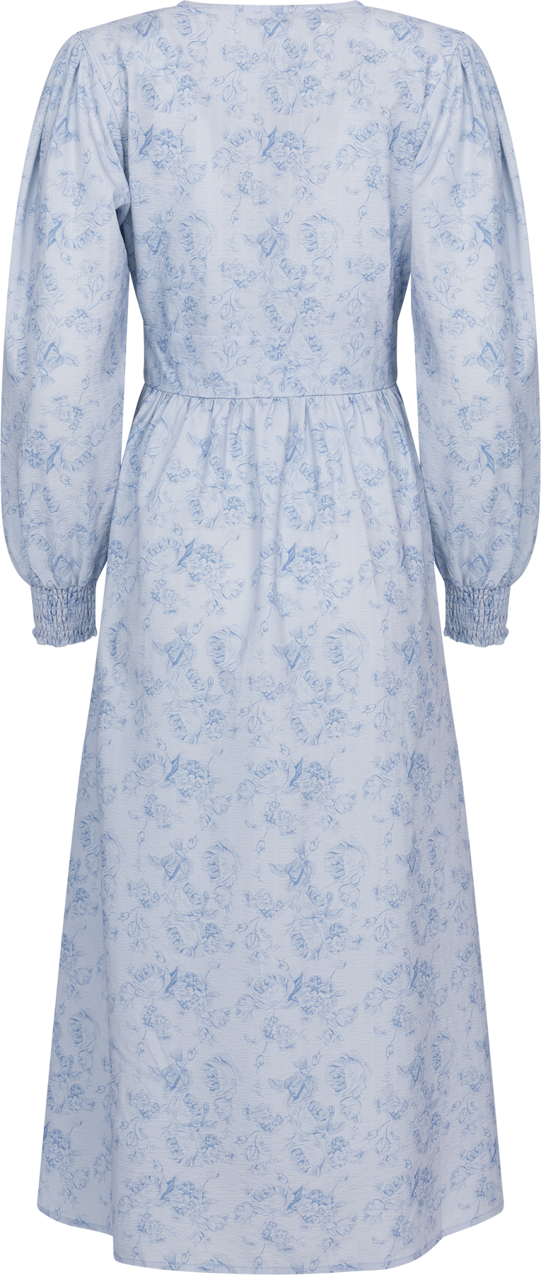 Adelic Long Dress - Soft Blue Blossom