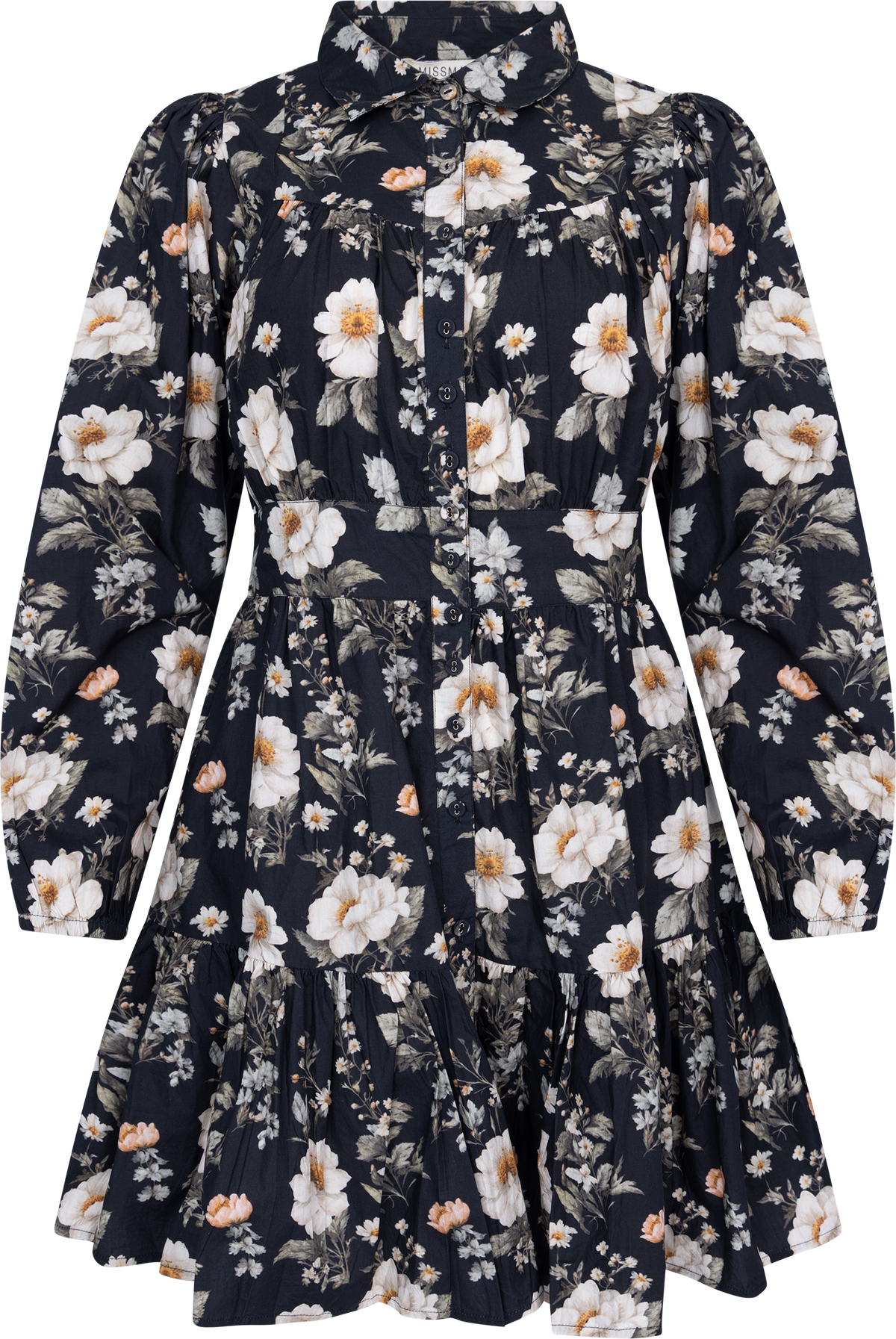 Vicky Dress - Antique Black Poplin