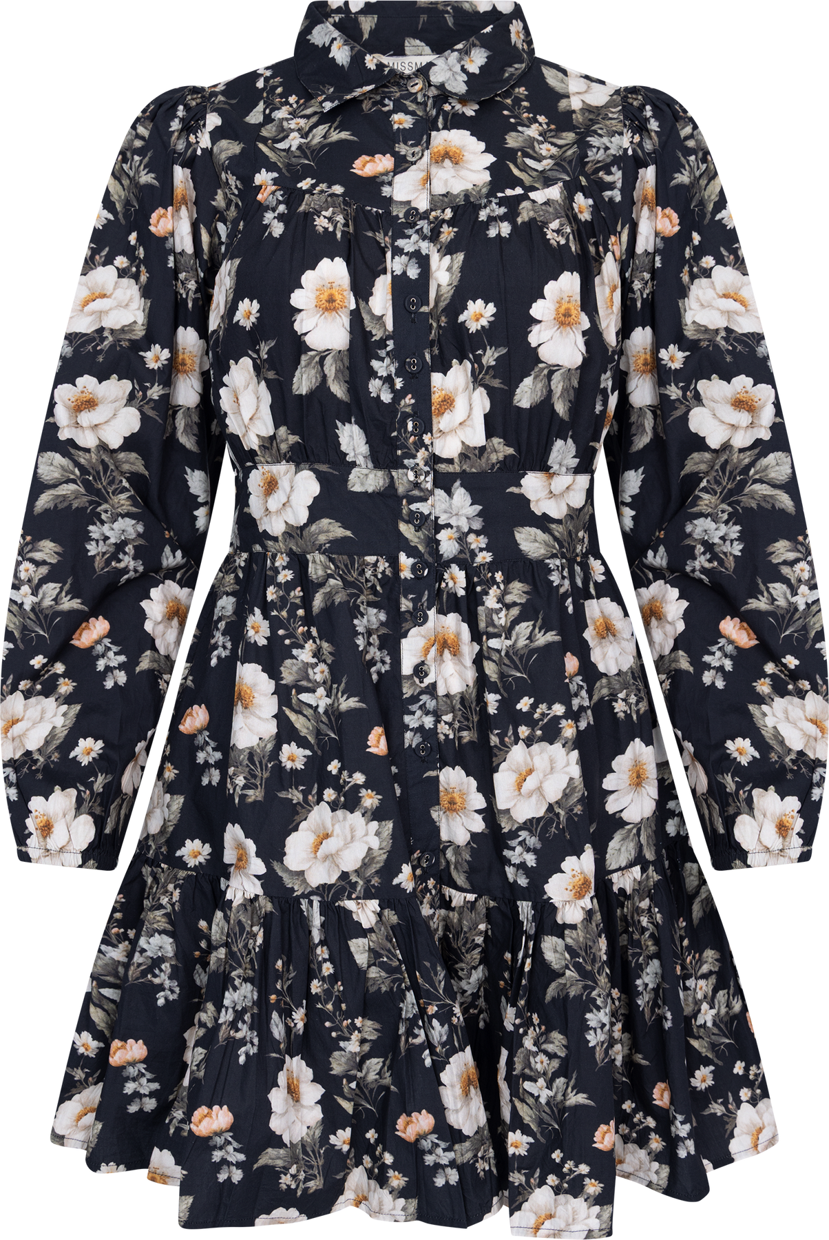 Vicky Dress - Antique Black Poplin
