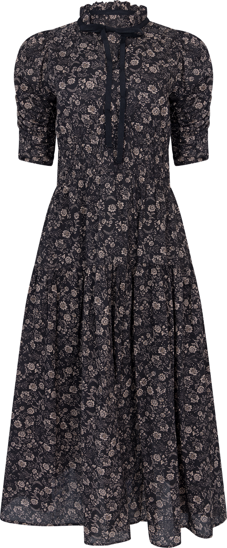 Madison Dress - Beige Botanic