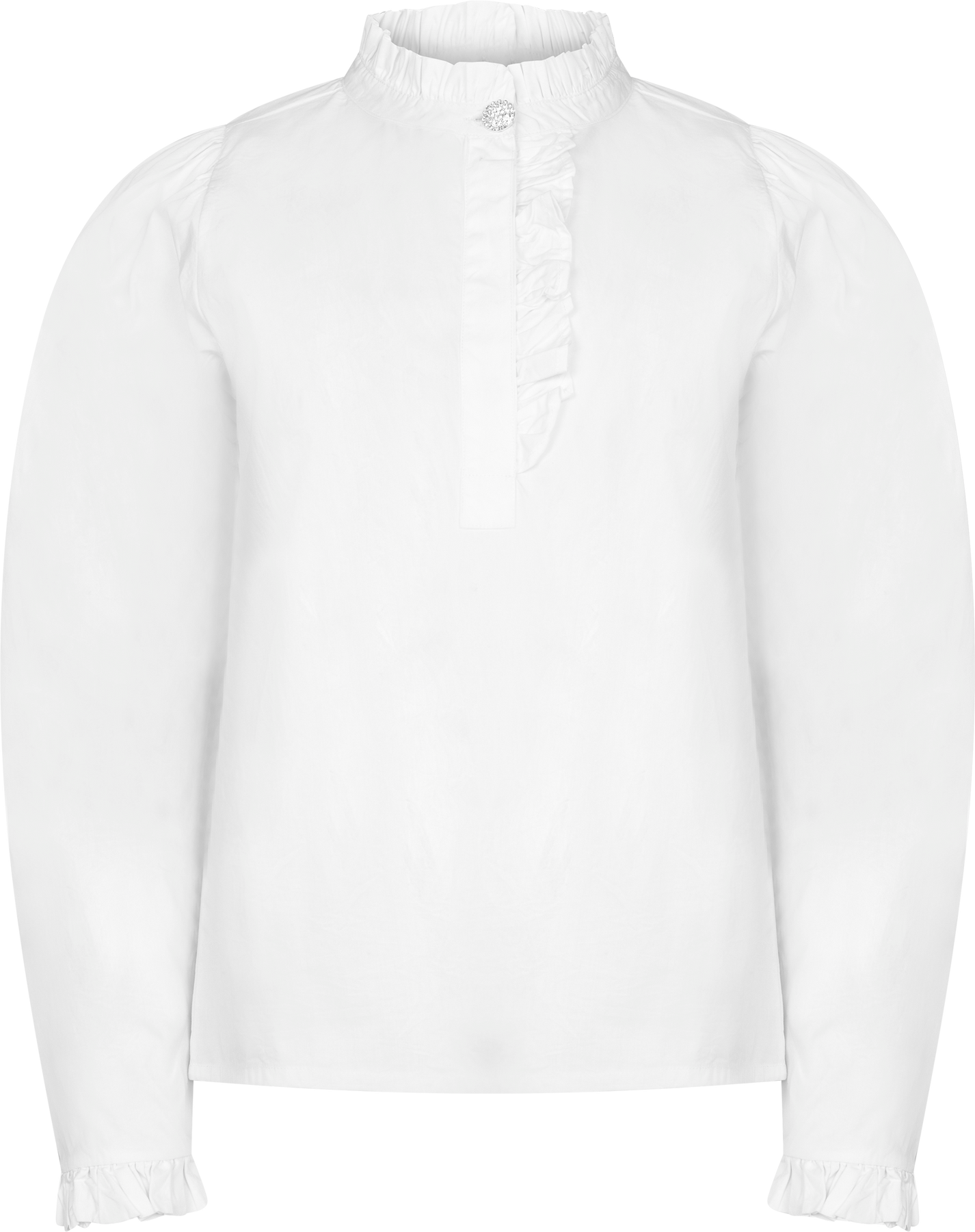 Ella Blus - Sugar White Poplin