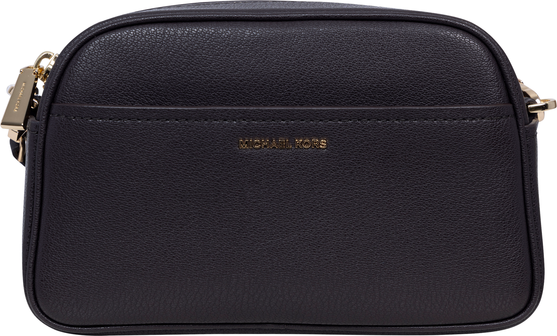 Jet Set Small Leather Camera Crossbody Bag - Brun