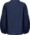 Ria Tie Up Blouse - Dark Denim