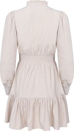 Liv Cord Solid Dress - Creme