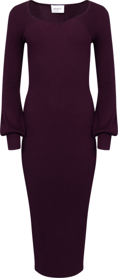 Janet Knit Dress - Burgundy