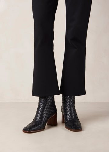 West Braided Leather - Black