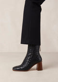 West Braided Leather - Black