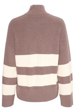 OthiliaIW Gittel Pullover - Whisper White/Sandy Grey