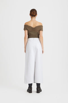 MilyGZ Hw Long Skirt - White Wash