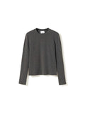 Lidie Ls Topp - Dark Grey Melange