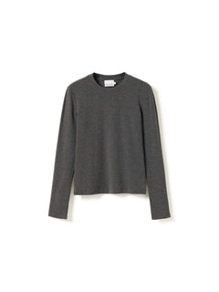 Lidie Ls Top - Dark Grey Melange