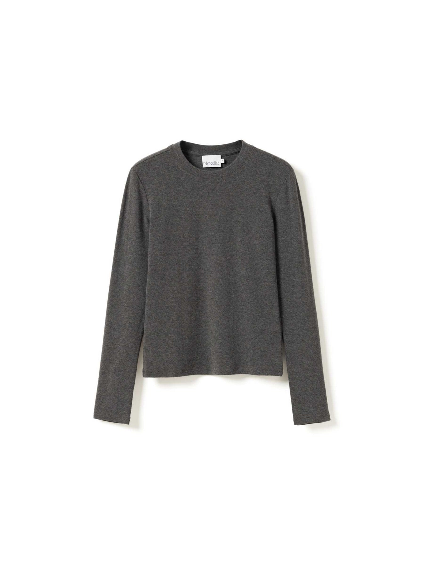 Lidie Ls Topp - Dark Grey Melange