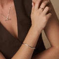 Fine Wave Armband - Silver