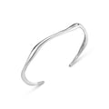 Fine Wave Armband - Silver
