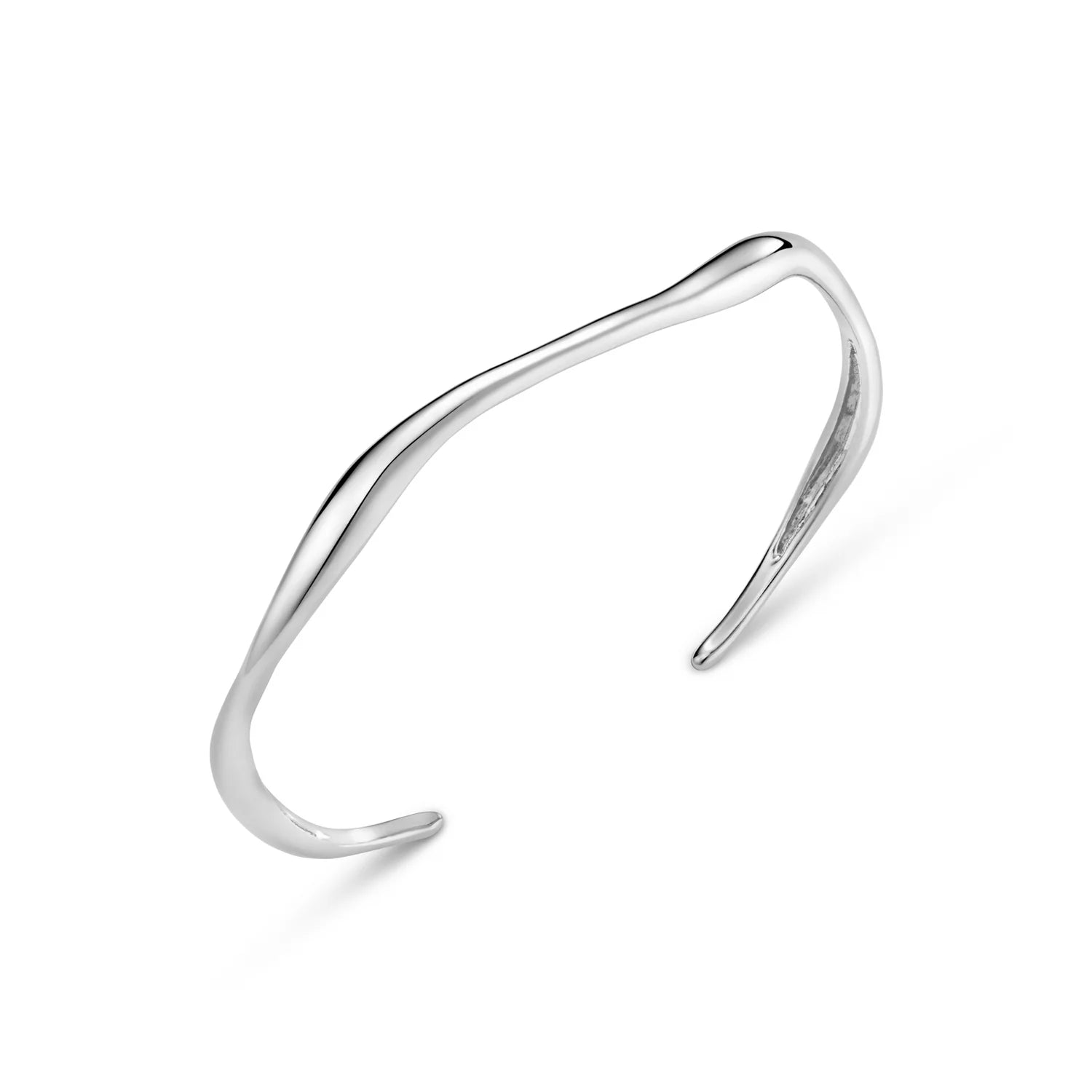 Fine Wave Armband - Silver