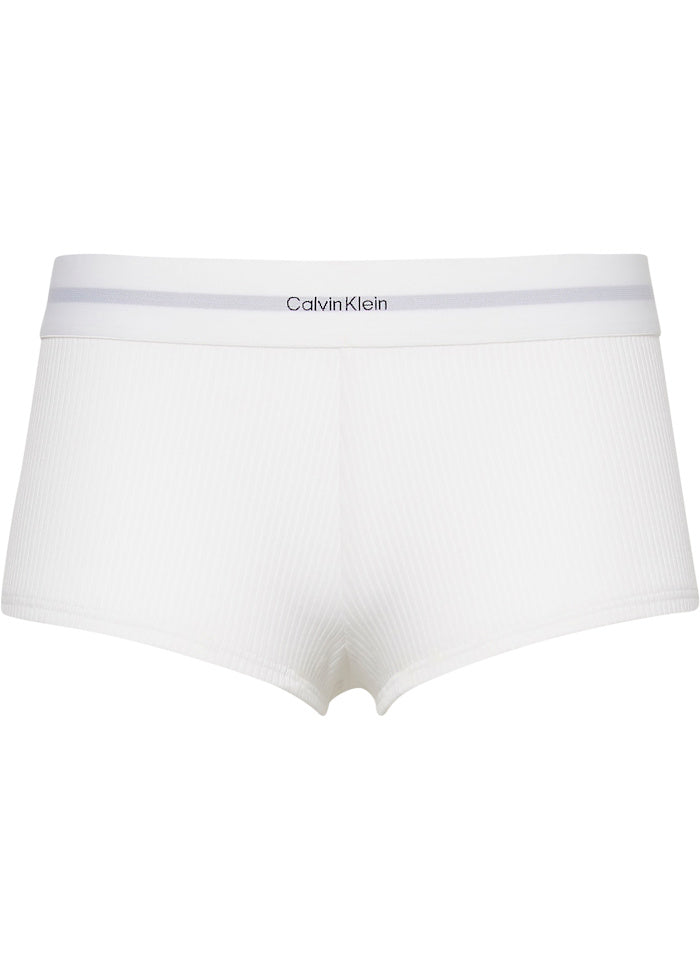 Ribbad Boyshort - Vit