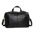 Holdall Weekend Bag - Black Leather Look