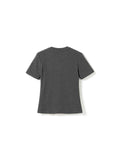 Lidie Ss Top - Dark Grey Melange