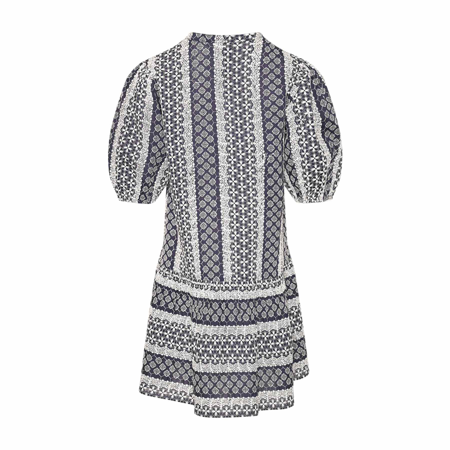 Lillianna Dress - Navy Sugar Combo