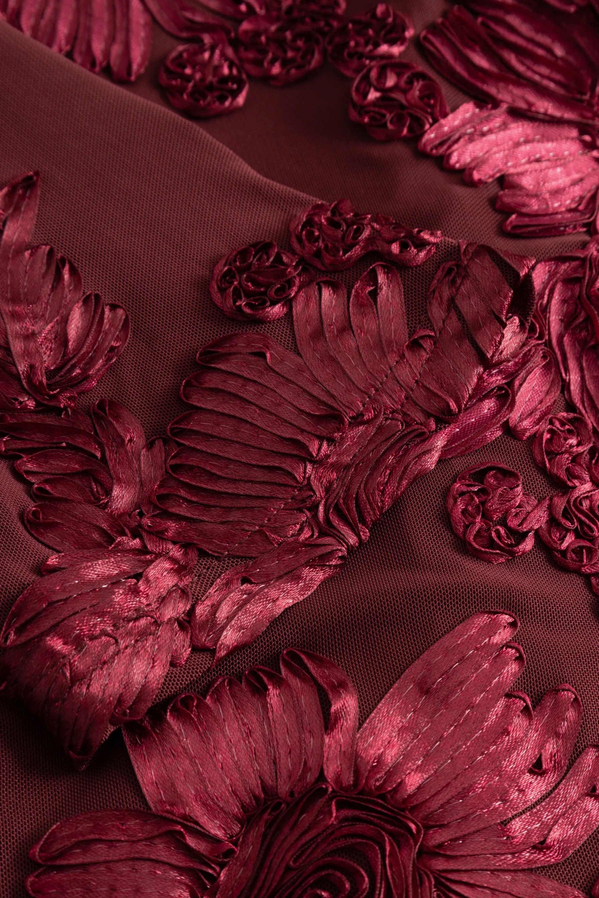 Lavinia Dress - Vinröd