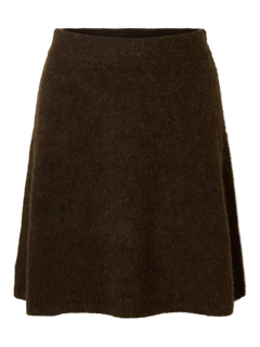 Lulu Brushed Hw Knit Skirt - Delicioso Melange