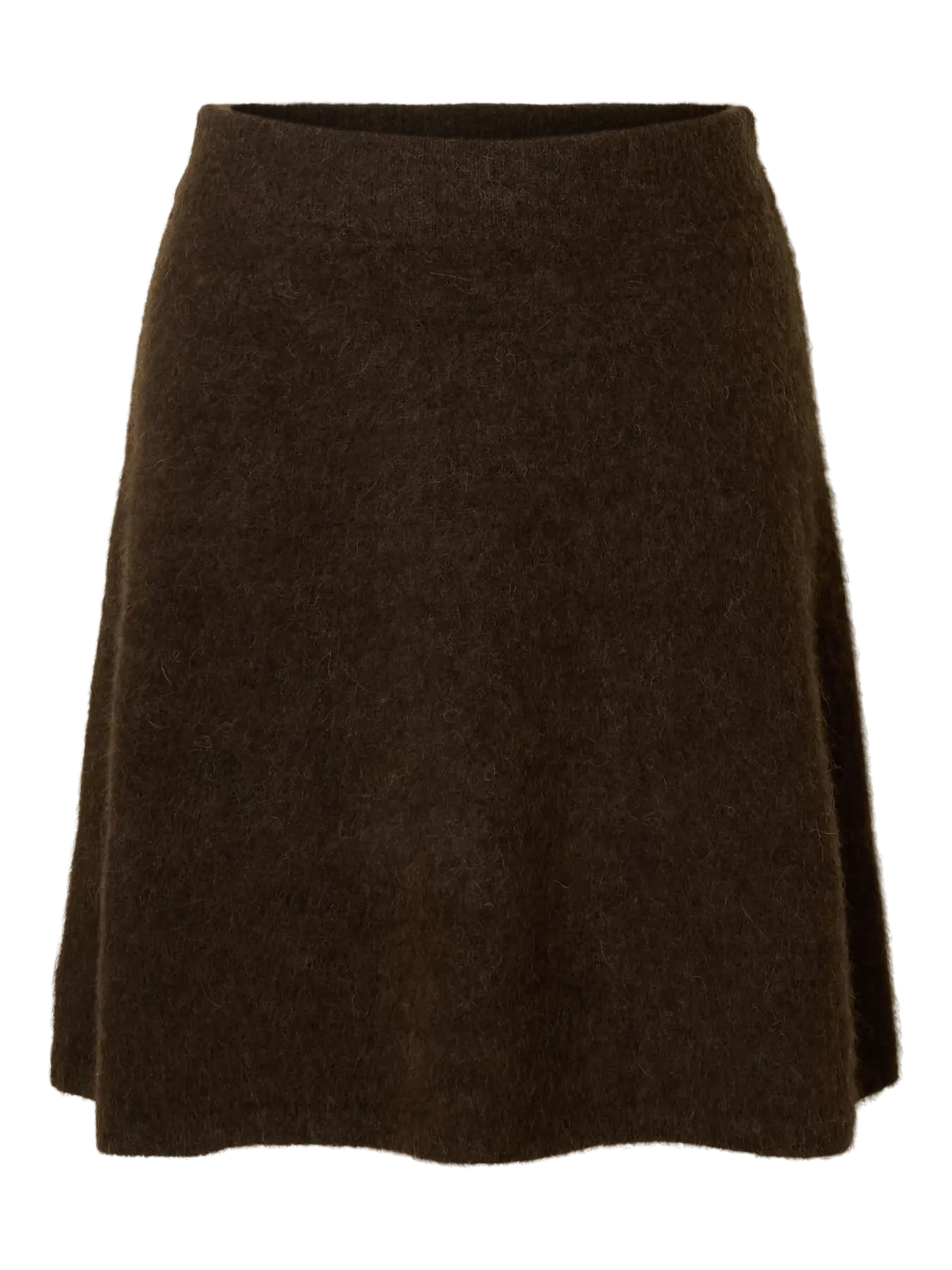 Lulu Brushed Hw Knit Skirt - Delicioso Melange