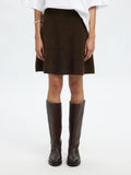 Lulu Brushed Hw Knit Skirt - Delicioso Melange
